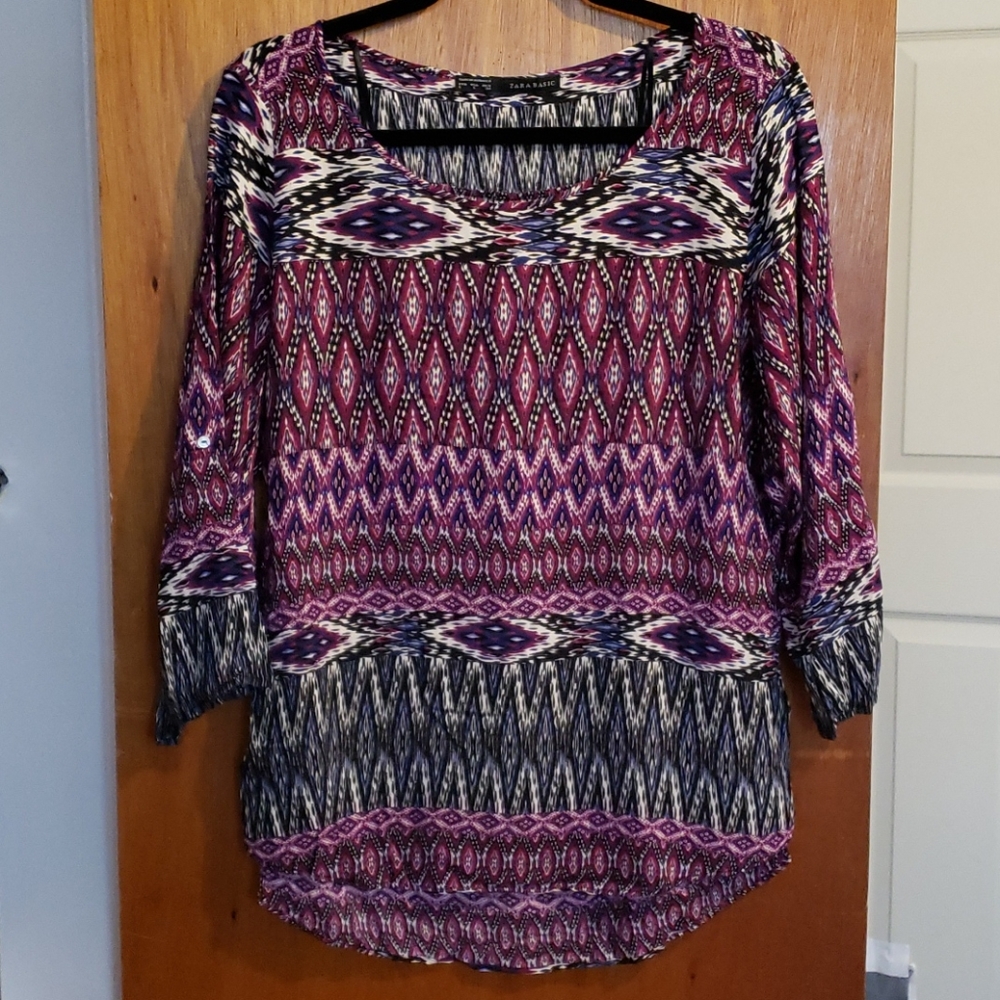 Zara Basic ikat print tunic